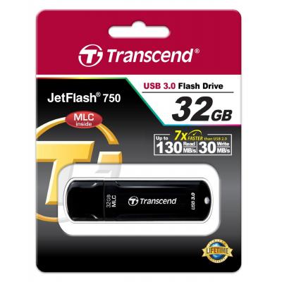 USB флеш накопичувач Transcend 32GB JetFlash 750 USB 3.0 (TS32GJF750K) - фото 5 USB флеш накопичувач Transcend 32GB JetFlash 750 USB 3.0 (TS32GJF750K) - фото 5