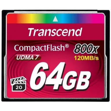 Карта пам'яті Transcend 64GB 800x (TS64GCF800) - фото 1