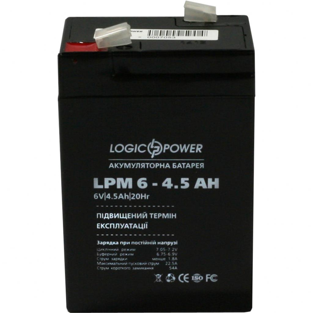 Батарея до ДБЖ LogicPower LPM 6В 4.5 Ач (3860) - фото 1