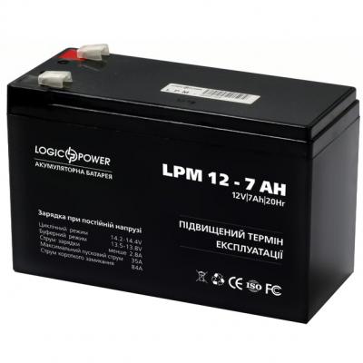 Батарея до ДБЖ LogicPower LPM 12В 7 Ач (3862) - фото 2