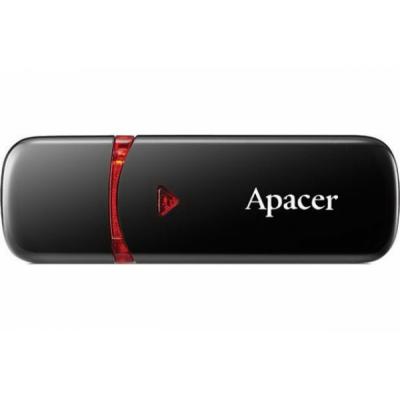 USB флеш накопичувач Apacer 64GB AH333 black USB 2.0 (AP64GAH333B-1) - фото 1