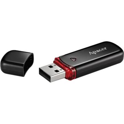 USB флеш накопичувач Apacer 64GB AH333 black USB 2.0 (AP64GAH333B-1) - фото 2