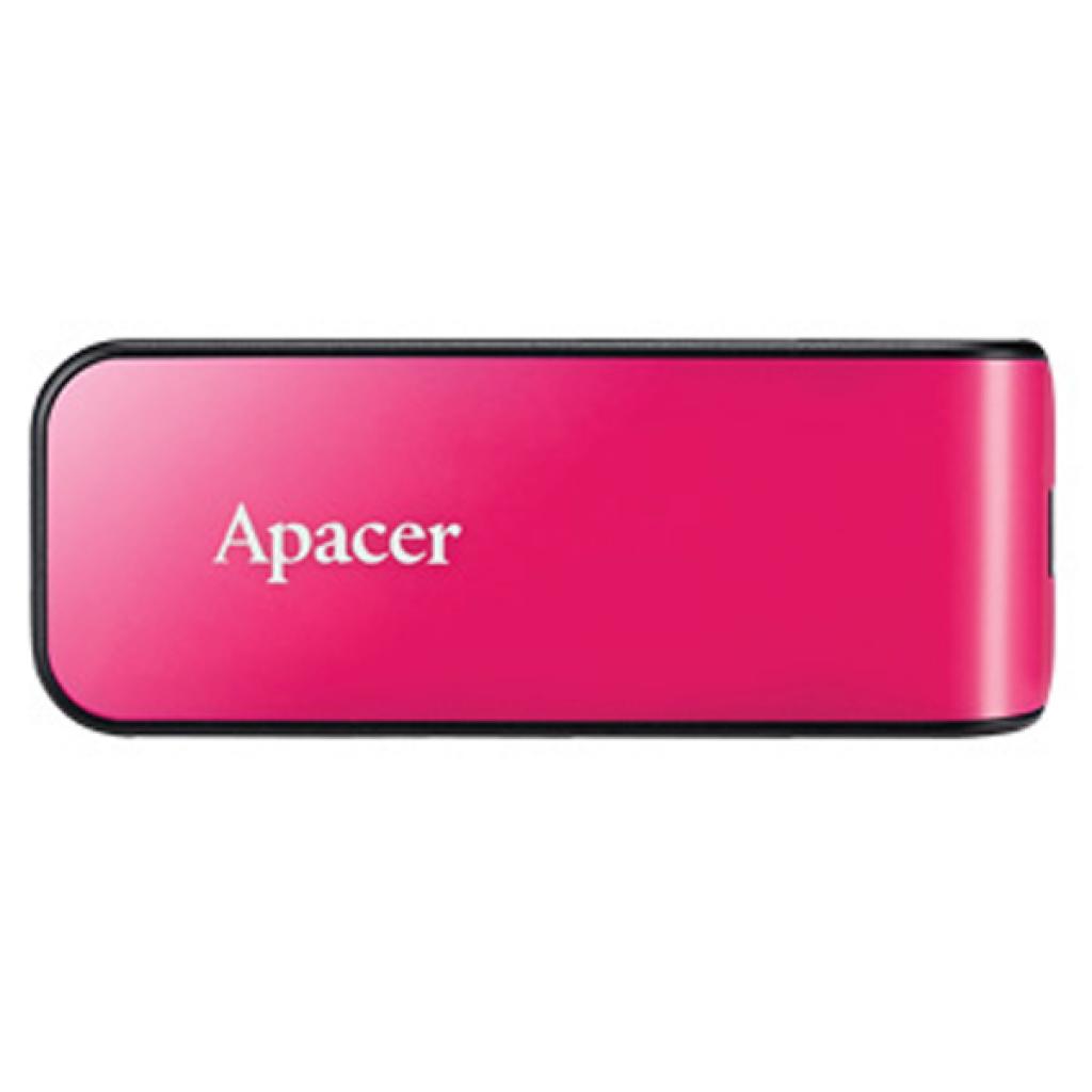USB флеш накопичувач Apacer 16GB AH334 pink USB 2.0 (AP16GAH334P-1) - головне фото
