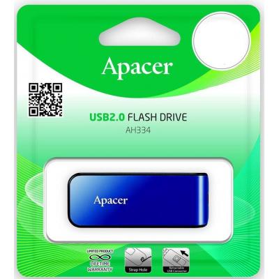 USB флеш накопичувач Apacer 32GB AH334 blue USB 2.0 (AP32GAH334U-1) - фото 6