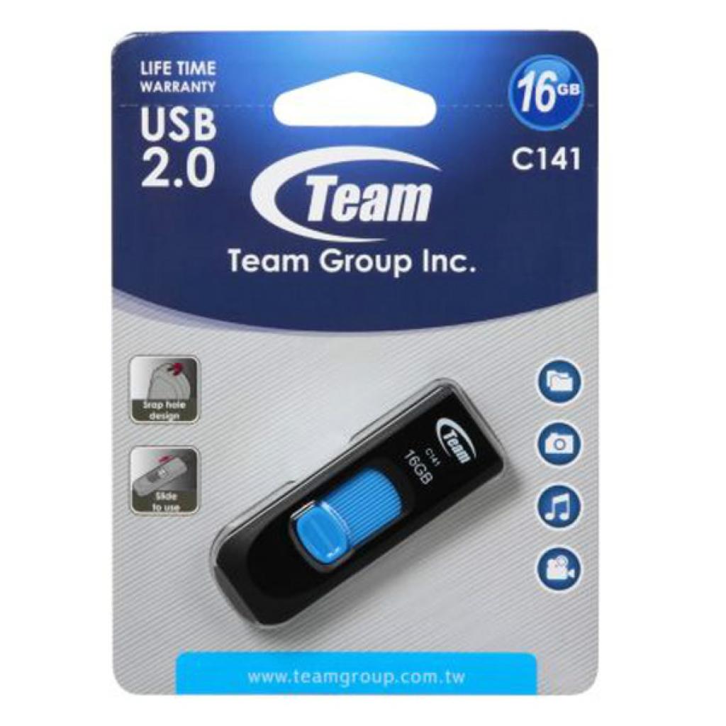 USB флеш накопичувач Team 16GB C141 Blue USB 2.0 (TC14116GL01) - фото 5 USB флеш накопичувач Team 16GB C141 Blue USB 2.0 (TC14116GL01) - фото 5