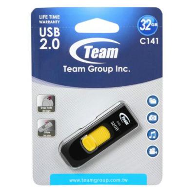 USB флеш накопичувач Team 32GB Team C141 Yellow USB 2.0 (TC14132GY01) - фото 5 USB флеш накопичувач Team 32GB Team C141 Yellow USB 2.0 (TC14132GY01) - фото 5
