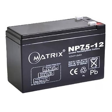 Батарея до ДБЖ Matrix 12V 7.5AH (NP7.5_12) - фото 1