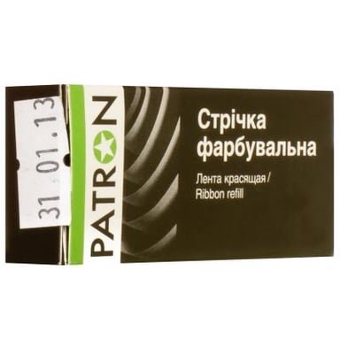 Стрічка до принтерів Patron 13мм х 7м Black (к) (PN-12.7-7SB) - фото 1