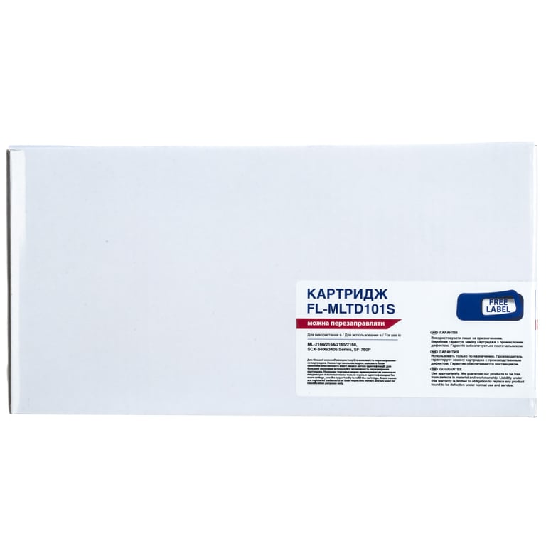 Картридж FREE Label SAMSUNG MLT-D101S (для ML-2160/ 2164/ 2165/ 2168, SCX-3400) (FL-MLTD101S) - фото 2