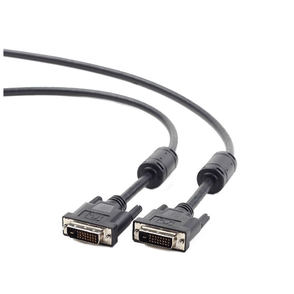 Кабель мультимедійний DVI M to DVI M 1.8m 24+1pin Cablexpert (CC-DVI2-BK-6) Кабель мультимедійний DVI M to DVI M 1.8m 24+1pin Cablexpert (CC-DVI2-BK-6)