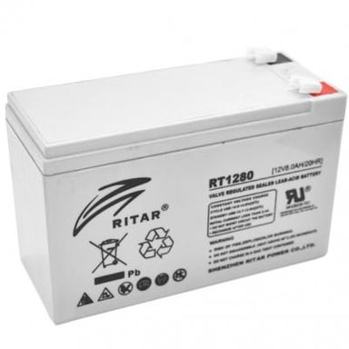 Батарея до ДБЖ Ritar AGM RT1280, 12V-8Ah (RT1280) - фото 1
