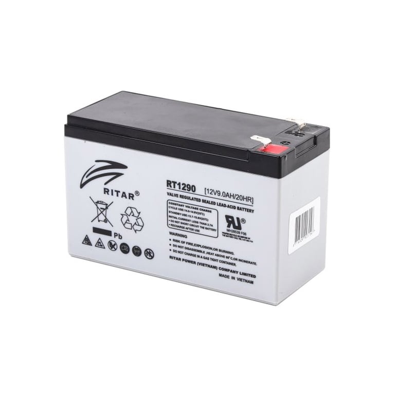 Батарея до ДБЖ Ritar AGM RT1290, 12V-9Ah (RT1290) - фото 1