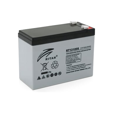 Батарея до ДБЖ Ritar AGM RT12100S, 12V-10Ah (RT12100S) - фото 1