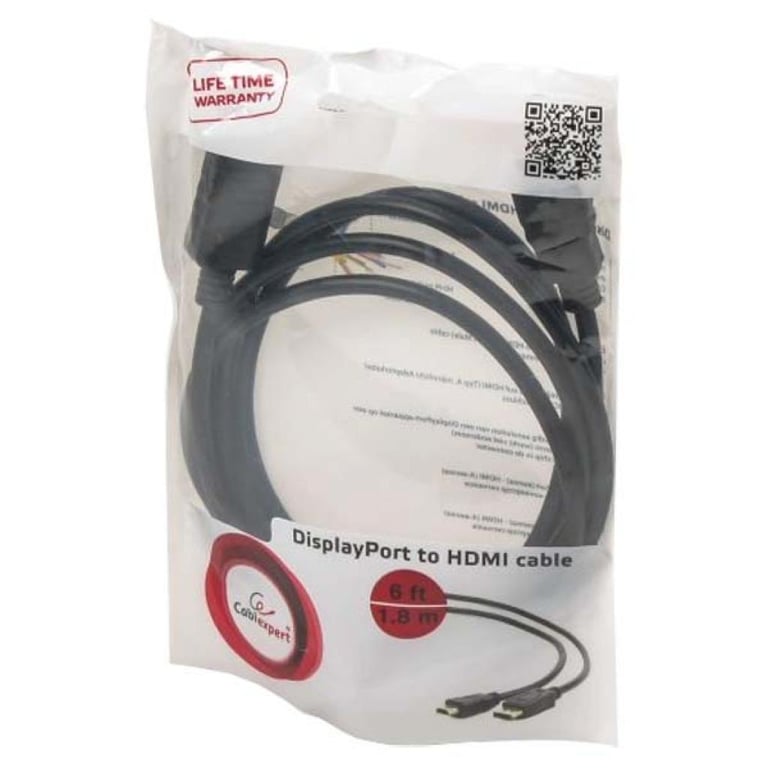 Кабель мультимедійний Display Port to HDMI 1.8m Cablexpert (CC-DP-HDMI-6) - фото 3