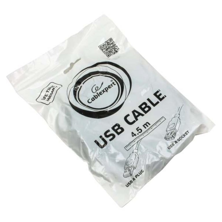 Дата кабель USB 2.0 AM/AF 4.5m Cablexpert (CCP-USB2-AMAF-15C) - фото 3