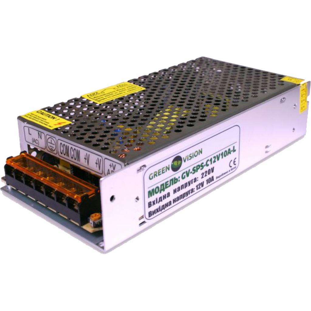 Блок живлення для систем відеоспостереження Greenvision GV-SPS-C 12V10A-L (3450) - фото 1 Блок живлення для систем відеоспостереження Greenvision GV-SPS-C 12V10A-L (3450) - фото 1