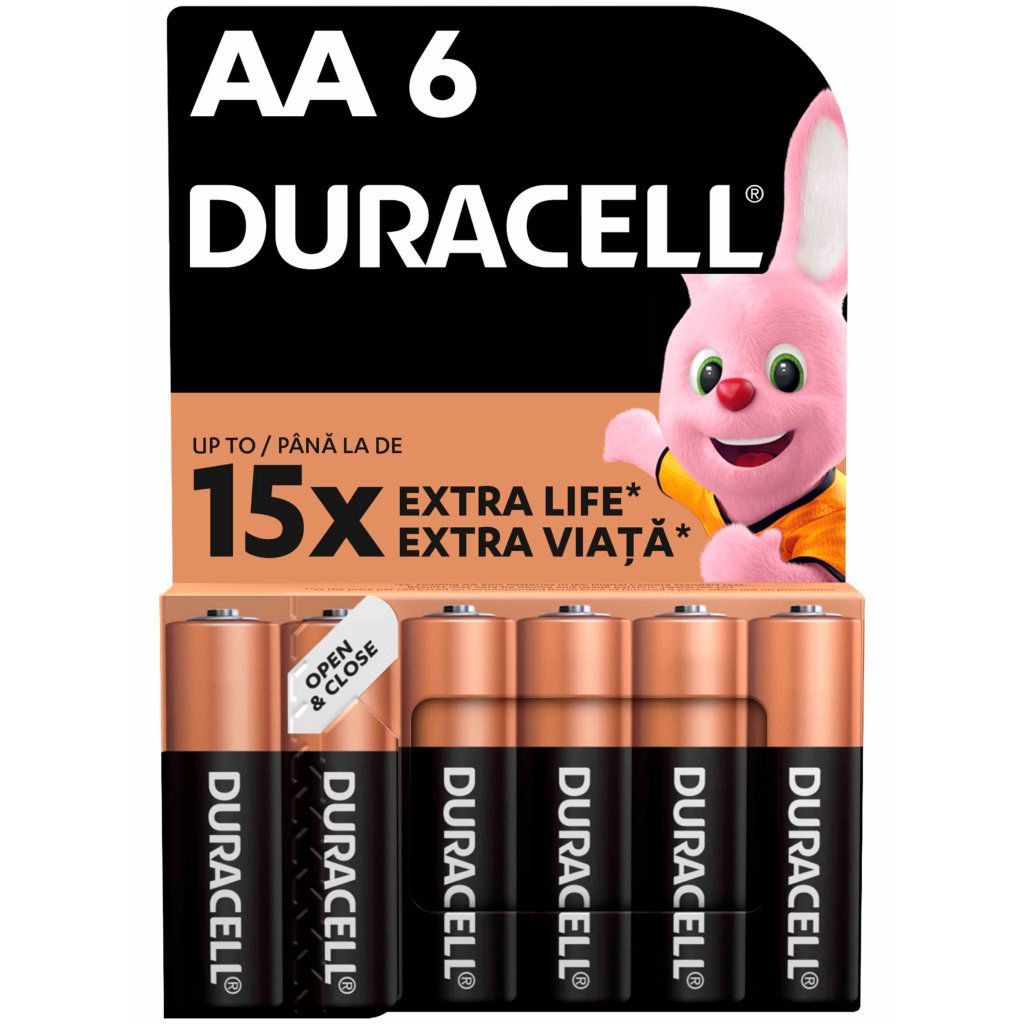 Батарейка Duracell AA лужні 6 шт. в упаковці (5007757) Батарейка Duracell AA лужні 6 шт. в упаковці (5007757)
