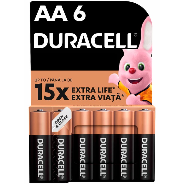 Батарейка Duracell AA лужні 6 шт. в упаковці (5007757) - фото 1