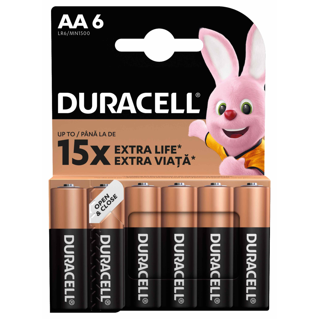 Батарейка Duracell AA лужні 6 шт. в упаковці (5007757) - фото 2 Батарейка Duracell AA лужні 6 шт. в упаковці (5007757) - фото 2