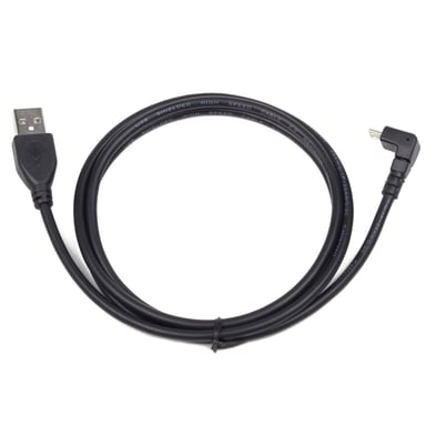Дата кабель USB 2.0 AM to Micro 5P 1.8m 90° Cablexpert (CCP-mUSB2-AMBM90-6) - фото 1
