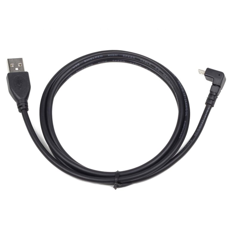 Дата кабель USB 2.0 AM to Micro 5P 1.8m 90° Cablexpert (CCP-mUSB2-AMBM90-6) - фото 1