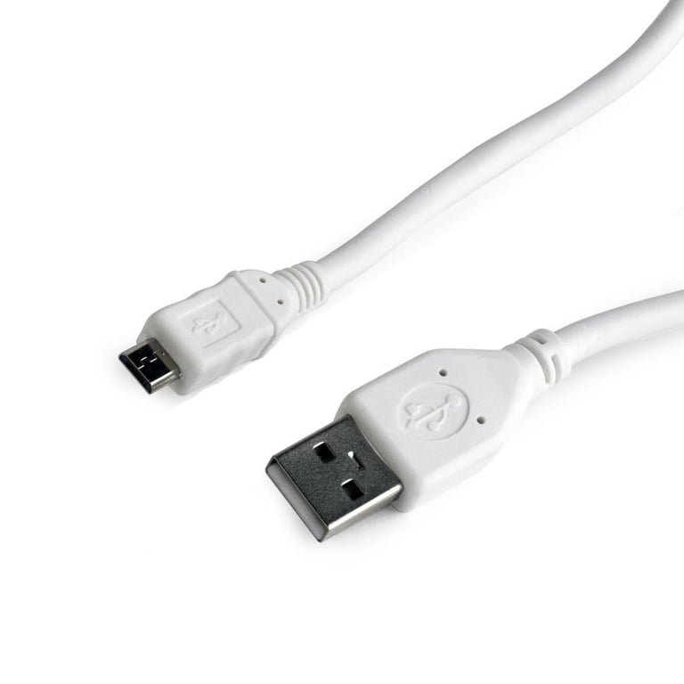Дата кабель USB 2.0 AM to Micro 5P 1.0m Cablexpert (CCP-mUSB2-AMBM-W-1M) - фото 1