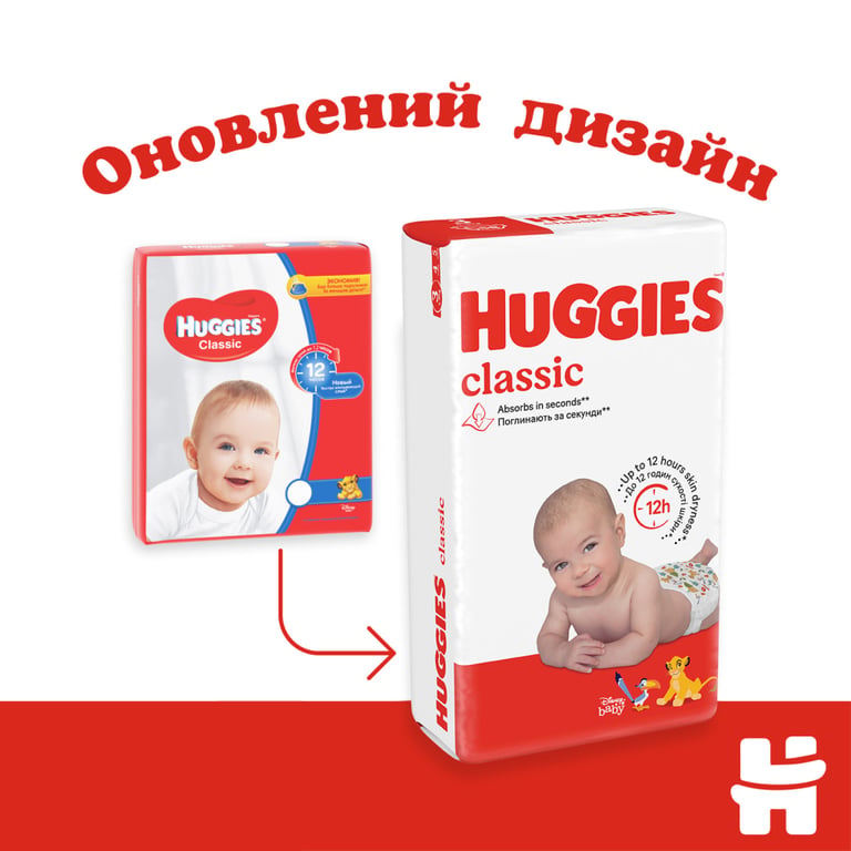 Підгузки Huggies Classic 5 (11-25 кг) Jumbo 42 шт (5029053543185) - фото 2