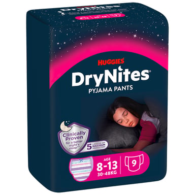 Підгузки Huggies DryNites для дівчаток 8-13 років 9 шт (5029053527604) - фото 1