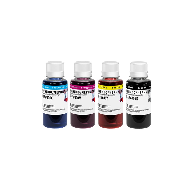Чорнило ColorWay Epson XP103/600 BK/С/M/Y (4×100мл) (CW-EW610SET01)
