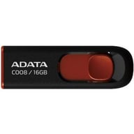 USB флеш накопичувач ADATA 16Gb C008 Black/Red USB 2.0 (AC008-16G-RKD) - фото 1