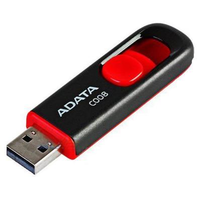 USB флеш накопичувач ADATA 16Gb C008 Black/Red USB 2.0 (AC008-16G-RKD) - фото 2