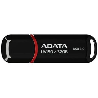 USB флеш накопичувач ADATA 32Gb UV150 Black USB 3.0 (AUV150-32G-RBK) - фото 1