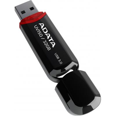 USB флеш накопичувач ADATA 32Gb UV150 Black USB 3.0 (AUV150-32G-RBK) - фото 2