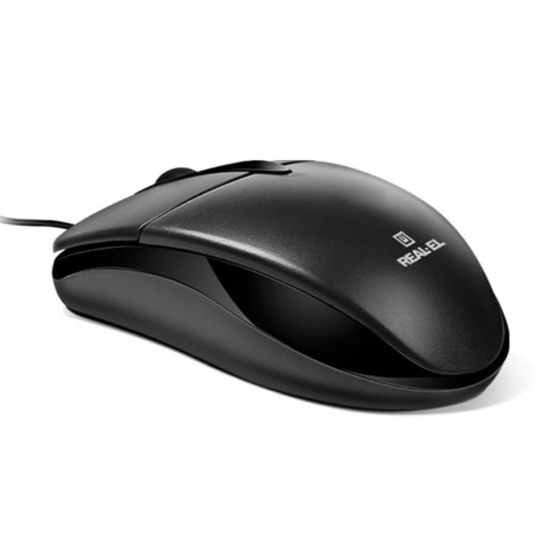 Мишка REAL-EL RM-211 USB Black - фото 2