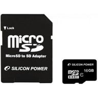 Карта пам'яті Silicon Power 16Gb MicroSD class 10 (SP016GBSTH010V10SP) - фото 1