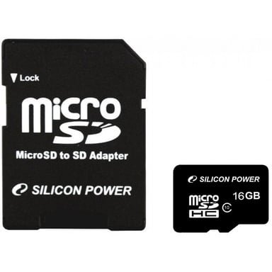 Карта пам'яті Silicon Power 16Gb MicroSD class 10 (SP016GBSTH010V10SP) - фото 1