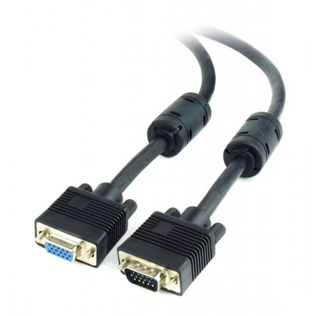Кабель мультимедійний VGA M/F 3.0m Cablexpert (CC-PPVGAX-10B) - головне фото