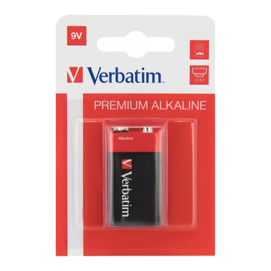 Батарейка Verbatim Крона Alcaline 9V * 1 (49924) - фото 1