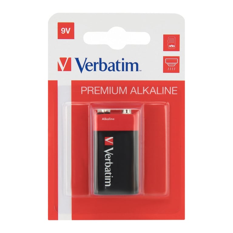 Батарейка Verbatim Крона Alcaline 9V * 1 (49924) - фото 1