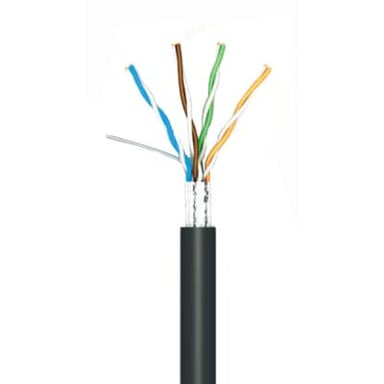 Кабель мережевий OK-Net FTP cat.6 305м зовнішній (F/UTP-cat.6) (КППЭ-ВП (250) 4х2х0,54) - фото 1