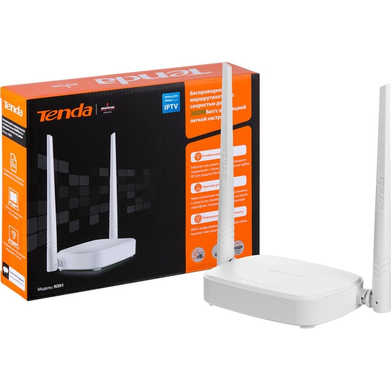 Маршрутизатор Tenda N301 - фото 1