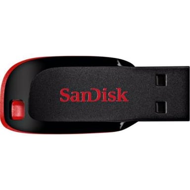 USB флеш накопичувач SanDisk 64GB Cruzer Blade Black/red USB 2.0 (SDCZ50-064G-B35) - фото 1