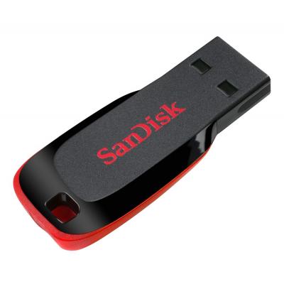 USB флеш накопичувач SanDisk 64GB Cruzer Blade Black/red USB 2.0 (SDCZ50-064G-B35) - фото 2