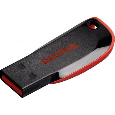 USB флеш накопичувач SanDisk 64GB Cruzer Blade Black/red USB 2.0 (SDCZ50-064G-B35) - фото 3