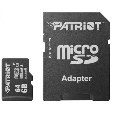 Карта пам'яті Patriot 64GB microSD class10 UHS-1 (PSF64GMCSDXC10) - фото 1