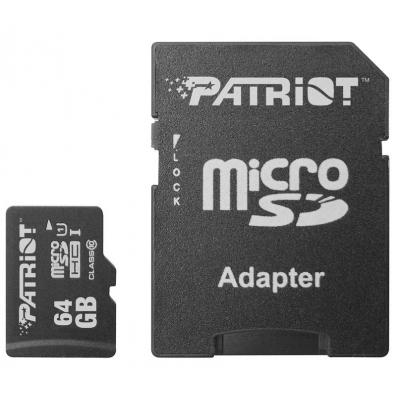 Карта пам'яті Patriot 64GB microSD class10 UHS-1 (PSF64GMCSDXC10) - фото 1