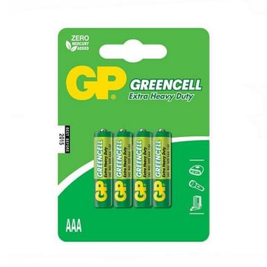 Батарейка Gp AAA R03 солевая * 4 (24G-U4 / 4891199000478) - фото 1