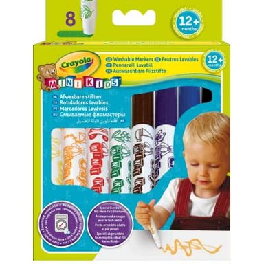 Набір для творчості Crayola 8 легко смываемых широких фломастеров (8324) - фото 1