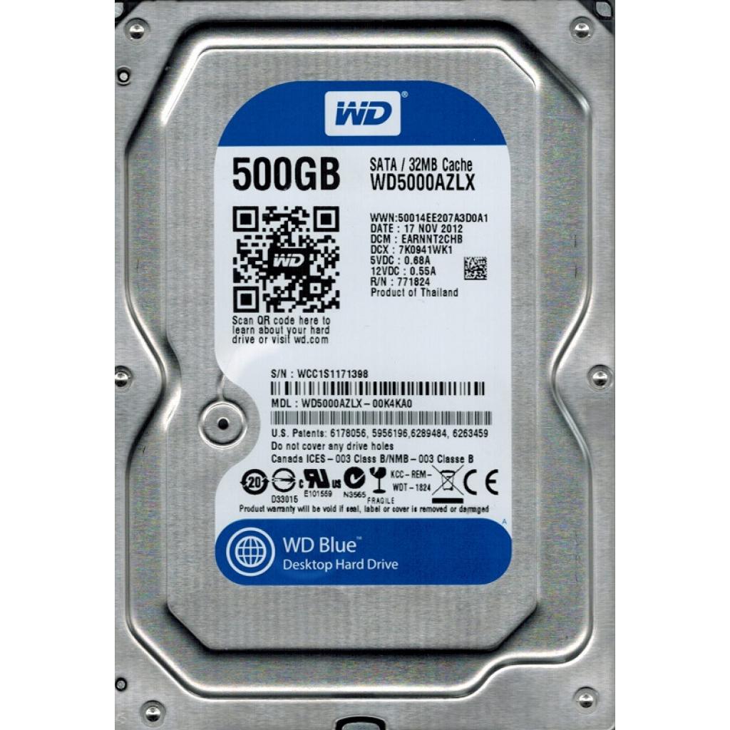Жорсткий диск 3.5" 500Gb WD (WD5000AZLX) - фото 1
