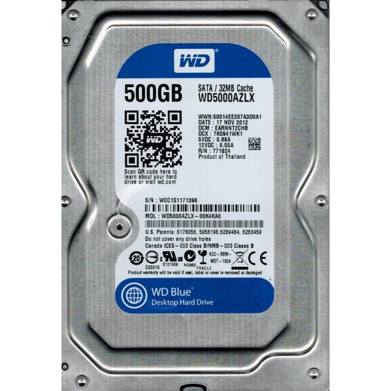 Жорсткий диск 3.5″ 500Gb WD (WD5000AZLX)